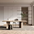Modern Study Home Study 3d model
