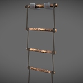 Ladder Wood Ladder Stair Tools Tools Ladder 3d model