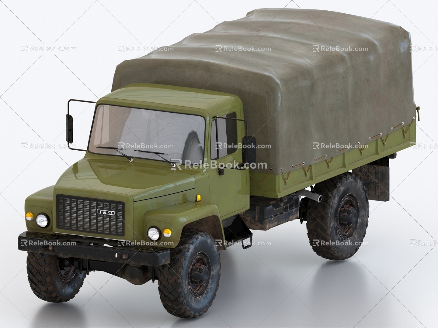 Truck Military Truck Military Transporter 3d model