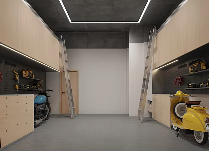 Garage utility room 3d model