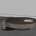 Modern Metal Coffee Table Round Coffee Table Metal Coffee Table 3d model