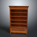Classic Wooden Bookcase With Multiple Shelves And Bottom Storage Drawer For Home Library Decor