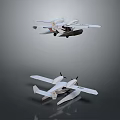 Detailed Passenger Aircraft Models Showcasing Wing Structure And Fuselage Design From Different Angles