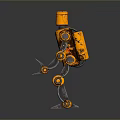 Robot Assistant Small Robot Butler Robot Butler Figure Game Figure 3d model