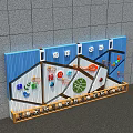 Wall Mounted Playground Equipment with Multiple Interactive Colorful Activity Panels for Kids
