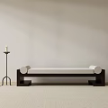 Simple Bench Porch Stool Decorative Stool Candlestick 3d model