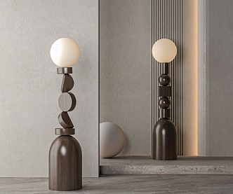 Modern floor lamp 3d model