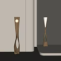 Solid Wood Floor Lamp Retro Style Floor Lamp Log Floor Lamp 3d model