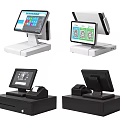 Various Business POS Cash Register Equipment With Display Screens And Payment Functions