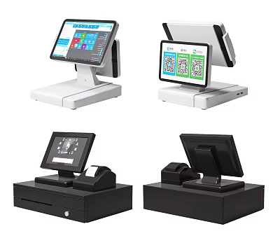 Modern cash register 3d model Modern cash register 3d model