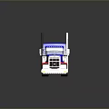 Blue Heavy Duty Semi Truck With Shiny Cab And Detailed Wheel Design