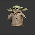 Cute Game and Movie Character with Big Ears Large Eyes and Brown Robe