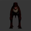 Realistic Dinosaur 3D Model With Detailed Skin And Standing Pose 3d model