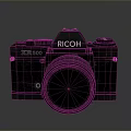 Vintage RICOH XR 500 35mm Film Camera With Classic Analog Design