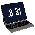 Digital Tablet With Detachable Keyboard Displaying Numbers 831 On Screen