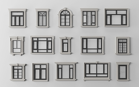 Window cover window sliding window casement window 3d model