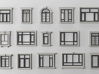 Window cover window sliding window casement window 3d model