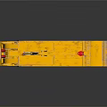 Yellow Mechanical Equipment With Extended Arm Red Components And Base