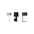 Modern White And Black Table Lamps With Unique Design For Home Decor