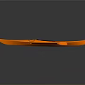 Lightweight Orange Kayak with Paddle for Outdoor Recreational Water Activities