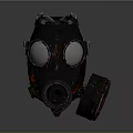 Military Tactical Weapon Gas Mask With Metallic Lens And Protective Filter Design