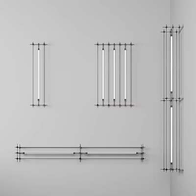 Modern Wall Lamps With Sleek Strip Design Multiple Styles For Home Interior Decor 3d model
