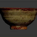 Handcrafted Ceramic Bowl With Red Brown And Cream Unique Texture For Dining Tableware