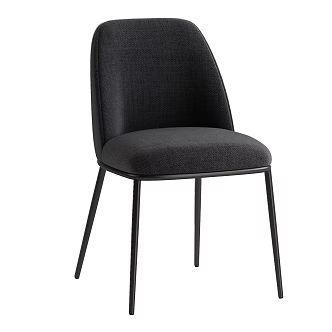 Simple Dining Chair Simple Single Chair Simple Leisure Chair Simple Book Chair Fabric Book Chair Fabric Leisure Chair Fabric Single Chair Fabric Dining Chair 3d model