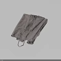 Gray Casual Wrinkled Fabric Garment with Soft Texture for Daily Wear