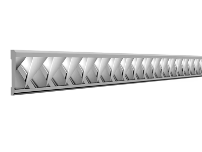 Elegant Gypsum Molding with Classic Patterns for Home Interior Decoration 3d model