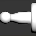 Sleek Polished Stainless Steel Door Handle With Modern Reflective Surface Design