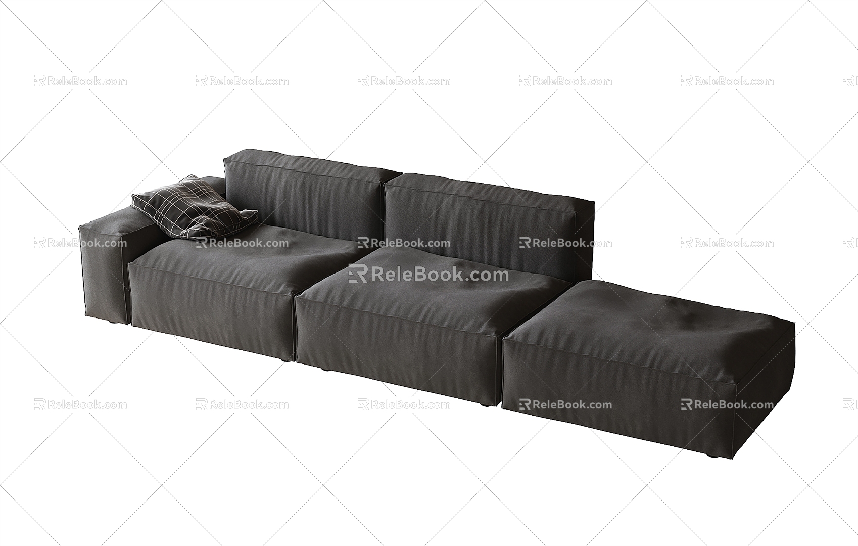 Multi-person sofa sofa 3d model