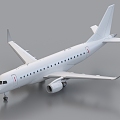 Airplane ERJ175 3d model