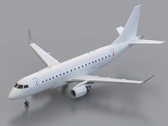 Airplane ERJ175 3d model