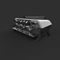Sleek Modern Espresso Coffee Machine With Stainless Steel Body For Kitchen Appliance Use