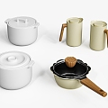 Small kitchen cookware 3d model