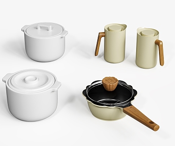 Small kitchen cookware 3d model