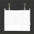 Detailed Stone Arch Bridge Structure With Arch Supports Stone Piers Roadway And Lamp Posts