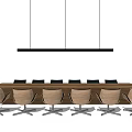 Modern Conference Table and Chair Simple Conference Table 3d model