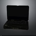Durable Portable Black Industrial Rugged Laptop With Handle Functional Keyboard And Screen