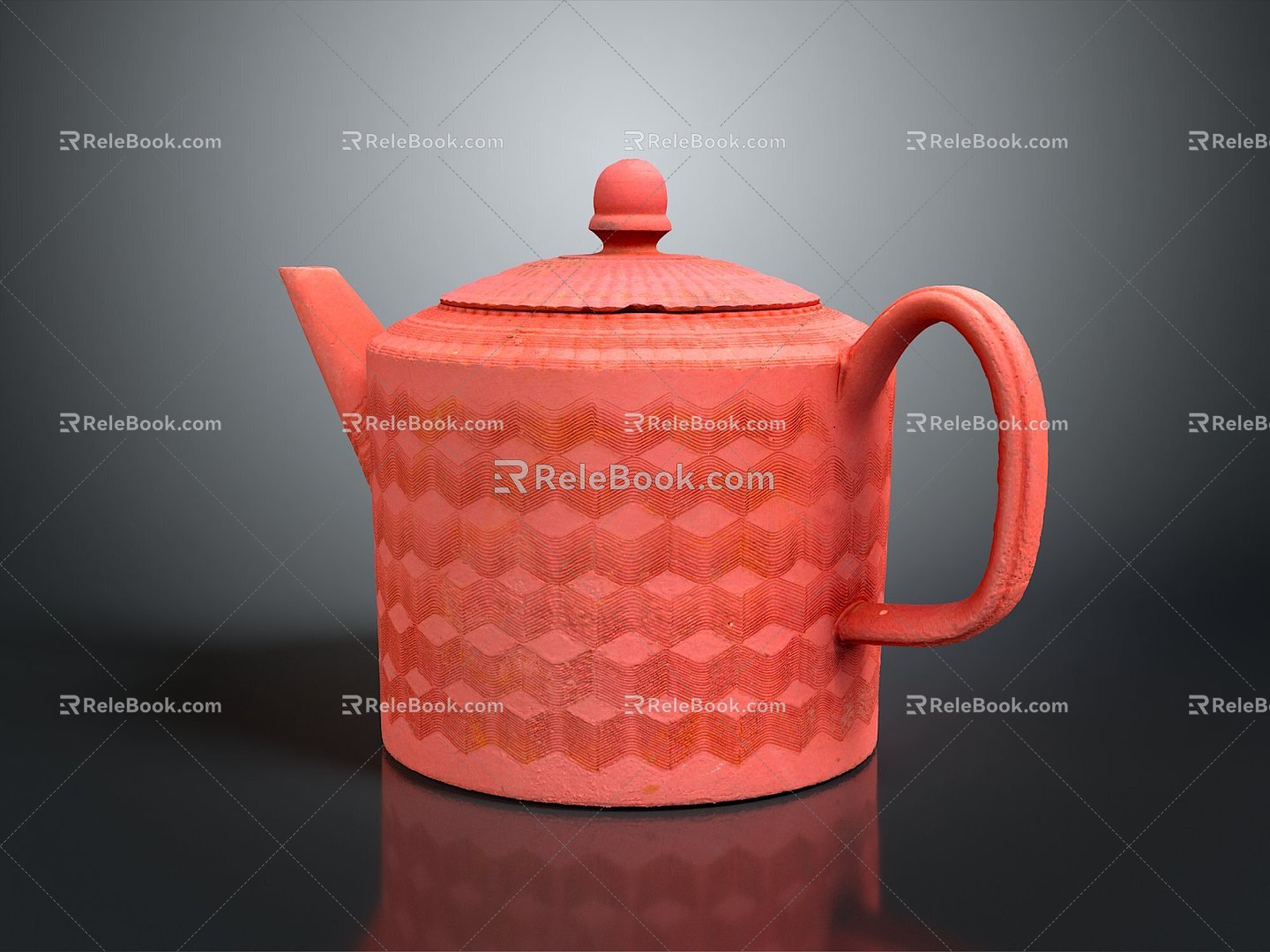 Teapot Porcelain Porcelain Pot Ceramic Pot Purple Clay Pot Chinese Teapot Container Realistic 3d model