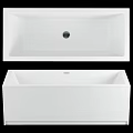 Modern White Bathtub Design with Smooth Interior and Clean Lines for Contemporary Bathroom Spaces