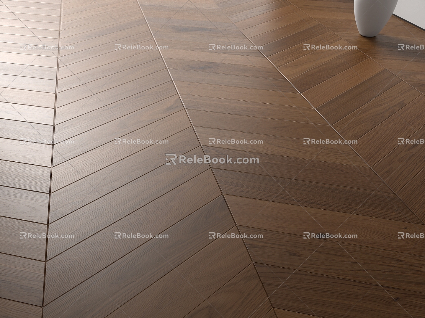 Modern Middle Ancient Flooring Dark Wood Flooring Walnut Flooring Matte Wood Flooring Fishbone Wood Flooring 3d model