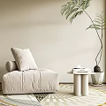 Modern single sofa 3d model