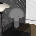 Table lamp combination table lamp bedside table 3d model