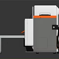 Building Construction 3D Printer With White Orange Design And Display Screen Tray Platform
