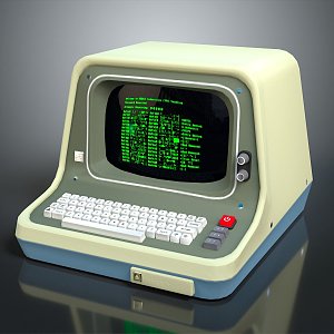 Classical computer antique computer antique PC old computer old computer old computer retro computer 3d model