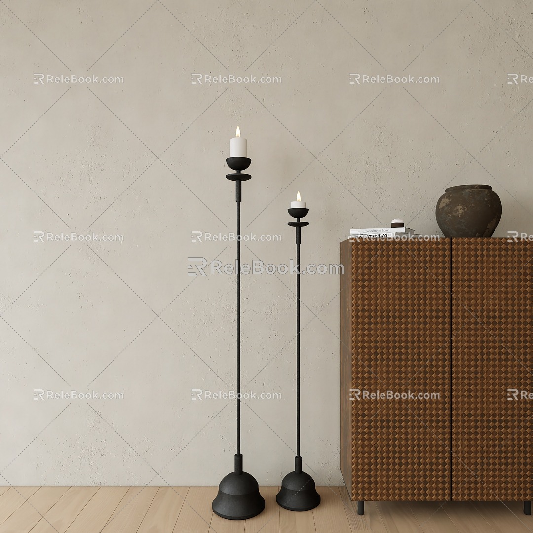 Modern Candle Candlestick Fragrance Candlestick 3d model