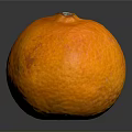 Fresh Ripe Orange With Vibrant Orange Color And Smooth Skin Placed On Dark Reflective Background
