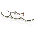 Decorative Green Plant Vines With Red Accents For Home Decoration